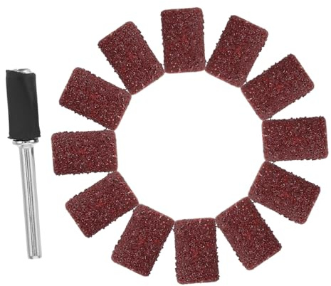 SHINEOFI Cabezal De Pulido Esmeril Accesorios De Lijado Para Herramientas Rotativas Minimanguitos De Lijado Para Tambor Para Lijadora De Tambor Para Metal