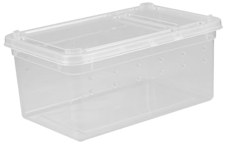 TOYANDONA Caja de Cría de Reptiles Comedero Terrario Práctico Incubadora para Reptiles Recinto para Caracoles Tanque para Gecos