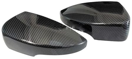 Calotta Specchietto Retrovisore Per Ford Per Kuga Per Fuga Per EcoSport 2013-2018 Per C-Max 13-17 Per S-Max 16-19 Retrovisore Laterale Della Copertura Specchio Copertura Specchio esterno(Carbon Look)