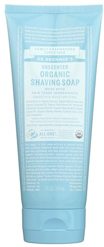 Dr Bronners, Shave Gel Mild Unscented Organic Fair Trade, 7 Fl Oz