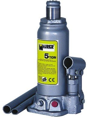 Cricco Idraulico Cric a Bottiglia Maurer 12000 Kg - Alzata 230-465 mm