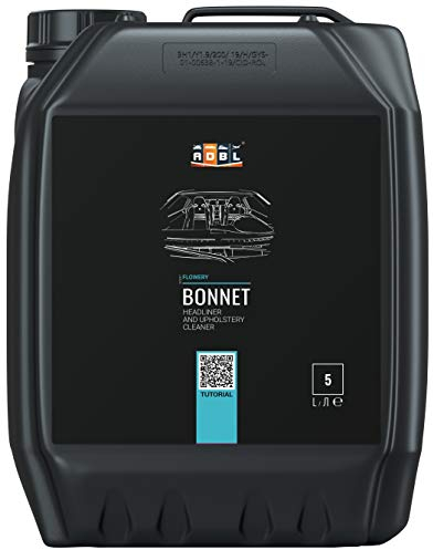 ADBL Bonnet (5L) - Polsterreiniger für Auto Textilien und Stoffe - Entfernt Schmutz schonend ohne Rückstände - Frischer Blütenduft - Gebrauchsfertiger Interior Polster & Textilreiniger, Autopflege