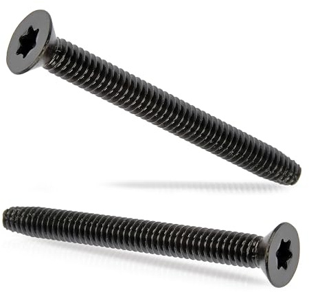 BCP Fasteners 5/16-18 x 2-1/2 Trailer Deck Screws 100 Qty - Black Trailer Screws for Trailer Flooring & Floorboards, Flat Head, T40 Star Drive, Type F, Compatible with Hardwoods & Softwoods - BCP1220