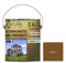 Contura Wetterschutzfarbe 2,5 Liter Holz Dauerschutzfarbe Deckend Buntlack Holzfarbe Holzlasur Seidenmatt (Braun - RAL 8003 Analog)