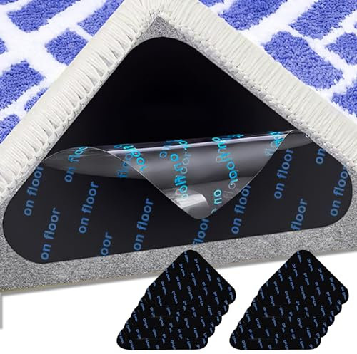 10 PCS Anti Slip Rug Underlay Carpet Tiles,Anti Rug Gripper,Carpet Protector Roll Non Slip Rug Underlay,for All Types and Sizes of Rugs,Non Slip Mat,for Wooden and Hard Floors