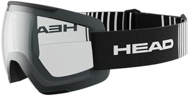 Head Unisex Adult F-LYT Occhiali da Sci e Snowboard, Trasparente/Nero, L