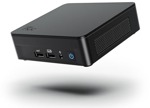 Intel NUC 13 Pro Arena Canyon Slim Mini-PC, i5-1340P, 16 GB RAM, 512 GB SSD, Mini-Ordenador Windows 11 Pro para Negocios y teletrabajo, soporta 8K/Quad Display/WiFi 6E/Thunderbolt 4 (NUC13ANKi5)