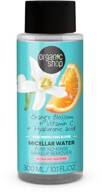 Organic Shop Orange Blossom Skincare Skin Perfecting Elixir Micellar Water Makeup Remover, 300 ml