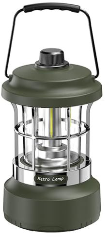 Lanterne Camping Rechargeable, lampe de camping en Plein Air 4 en 1, Portable Lanterne Exterieur, LED Lanterne Camping pour Randonnée, Jardin, Pêche, Lumière d'urgence, Les Activités en Extérieur