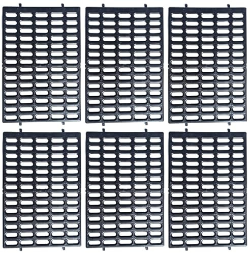Saguaro Acres Rabbit and Small Animal Cage Resting Mat for Wire Floored Cages - Pack of 6 (Black)