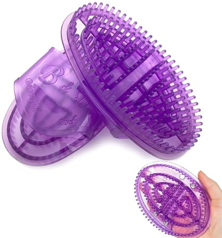 Cryptisg 2 Pièces Brosse de Massage, Professional Brosse Méridienne | Brosses de Massage Ventre, Meridian Brush pour Pieds, Jambes, Mains, Cou, Muscles, Relaxation de Tout Le Corps