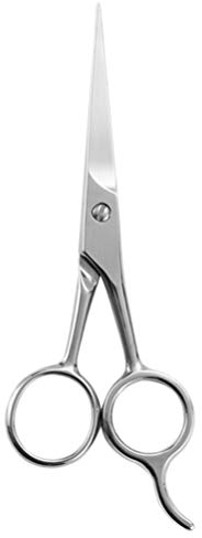 SOLUSTRE Bart Schere Männer Professionelle Haare Schere Und Styling Razor Edge Barber n Entwickelt für Bart Pflege (Silber)