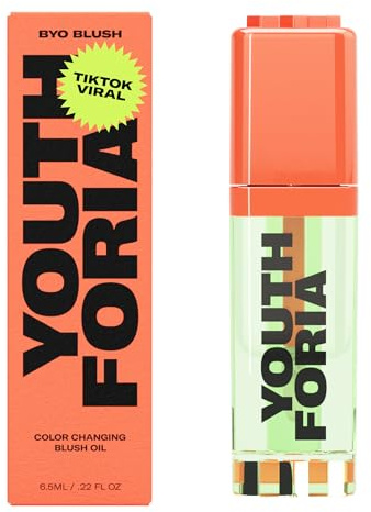 Youthforia BYO Blush Green Color Changing Liquid Blush Oil 6.5ml Gel Contour for Cheeks Korean Style