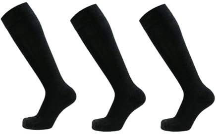 PFIFF Lot de 3 chaussettes d'équitation de différentes couleurs, semelle renforcée, tailles 34-42