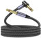 MOSWAG Guitar Cable 3M/10 Ft, 1/4 Inch Right Angle Instrument Cable, Bass AMP Cord, 6.35mm TS Electric Guitar Instrument cable Compatible bass guitar, Electric, Bass, Amplifier