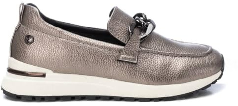 XTI - Mocasines Mujer Plomo - Calzado Cómodo y Versátil - Moda Casual - Modelo 14337304 (Talla 37)