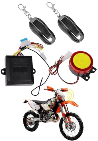 MDEOOSKY Motorcycle Anti-Theft Alarm System Dual Remote Control Kill Start Alarm Switch for Chinese 50cc - 125cc Taotao Sunl Kazuma Baja Bike Quad Roketa ATV