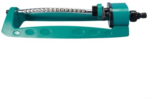 ZYNCUE Irrigatore automatico da giardino con rotazione a 180 gradi, per prato, piante, giardini, cortili (spruzzatori - 15 fori)