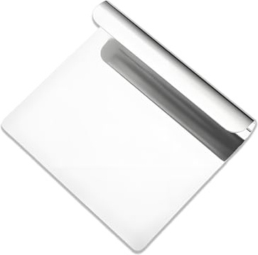 HUVZOR 1 grattoir de cuisine en acier inoxydable, spatule à légumes, coupe-pâte, grattoir à pâte, outil de cuisine polyvalent pour le pain, les fruits et la pâtisserie