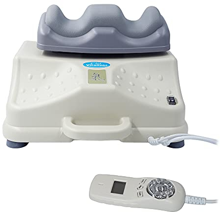 chi-enterprise Chi Vitalizer Máquina de masaje chi clásica I 3 programas automáticos y extra silenciosa I reposapiés acolchado suave I máquina de chi vitalizante con controlador LCD