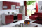 Naka24 Details zu NEU hochwertige Küche 240cm Küchenzeile Galaxy MDF Rot Hochglanz