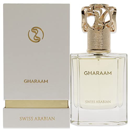 Swiss Arabian Gharaam Eau de Parfum Unisex 50ML - Fesselnder Amber, Jasmin und Zedernholzduft - Ein Duft reiner Verliebtheit