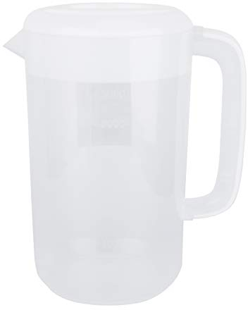 HEMOTON Kunststoff Krug 4 L Wasserkrug Mit Deckel Wasserkaraffe Große Kapazität Getränkekrug Saftkanne Kunststoff-wasserkanne Für Heiß Kalt Saft Getränke,Tee, Säfte, Milch