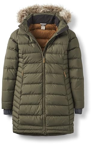 Rab Women's Deep Cover 700-Fill Long Down Parka Winter Coat for Hiking & Apres-Ski - Army - Medium