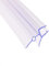 Shower Door Seal Strip for 4-6mm Glass, Covers up to 20mm Gap, Perfect Transparent Shower Screen Seal Replacement with 90cm Adjustable Length (For4-6mm Thickness,18-22mm Gap 900mm)