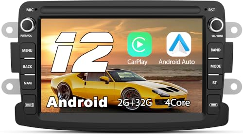 AWESAFE Android 13 Autoradio 2G+32G mit 7 Zoll Touchscreen für Renault Dacia, Duster/Sandero/Logan/Captur/Lodgy/Dokker/Symbol mit Navigation Lenkradsteuerung WiFi Carplay