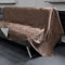 Nurtextil24 Sofaüberwurf rutschfest Braun (165 x 205 cm) BÜGELFREI, Elastisch - Sofaschutz speziellen Antirutsch-Rücken - Sofaschoner Sitzfläche- Couchdecke Überwurf Rutschsicher - Sofa Überwurfdecke