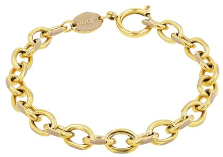 JOOP! Armband Edelstahl Damen Armschmuck, 20 cm, Gold, Kommt in Schmuck Geschenk Box, 2038026