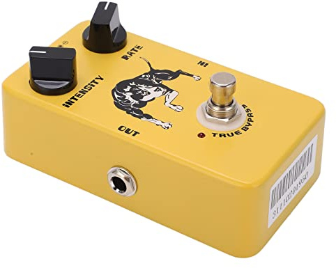 aqxreight Pedal de Efecto Trémolo que Mejora su Rendimiento de Personalización de Sonido Efectos de Guitarra Versátiles para Músicos