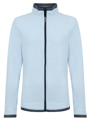Weird Fish Ariana Full Zip Grid Fleece Cool Blue Size 12. (Jumper/Sweater/Fleece)