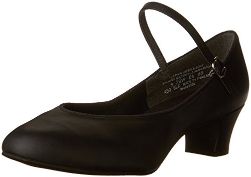 Capezio Damen Suede Sole Jr. Footlight Character Shoe Charakter-Schuh, schwarz, 39.5 EU Weit
