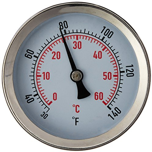 Fast Ferment Stainless Steel Thermometer. Compatible with our 3 Gallon, 7.9 Gallon and 14 Gallon Conical Fermenters. FasterFerment Accessories (Stainless Steel Thermometer)