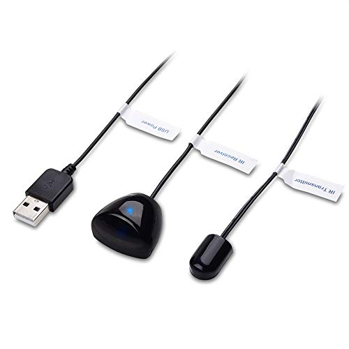 Cable Matters Infrarot Fernbedienungs Verlängerungskabel 7.5m (IR Repeater Kabel, Infrarot Repeater, IR Verlängerung) - IR Empfänger USB Kabel 7.5 Meter