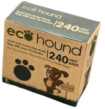 Ecohound Oceanex 240 kleine Hundekotbeutel mit Bindegriffen, 16 Rollen mit 15 Beuteln …