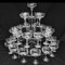 Servewell Champagne/Prosecco Wedding & Party Stands for Coupe glasses & Champagne Bottles -Reusable