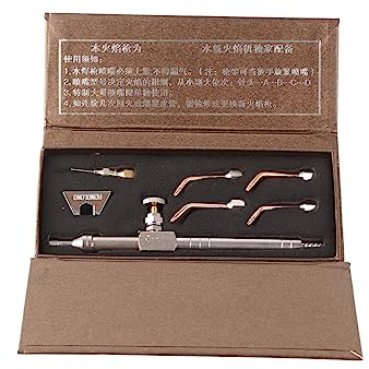 Schmuckbrenner, Propan, 20 X 9 X 5, Wasser, Sauerstoff, Schmuckschweißen, Lötbrenner mit 4 Spitzen die Schmuckherstellung