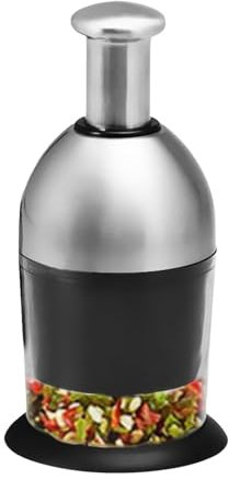 Tritatutto per alimenti – Tritatutto a cubetti – Tritatutto manuale in acciaio inox antiscivolo, multifunzione, lavabile in lavastoviglie, tritatutto a mano per aglio, , , cipolle 9.