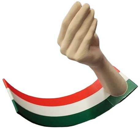 Wdbild Figura dinámica italiana de gesto de mano, pieza de arte oscilante, adorno de escritorio para decoración de oficina en casa y regalo, gesto de mano italiano, acento del hogar