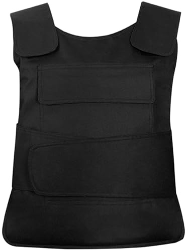 CAKEEYUM Security Vest Puncture-proof Fastening Tape Protective Vest Protects Chest and Back for Police Security Guard Protection Safety Protection