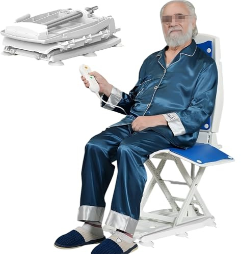 Sollevatore Portatile Per Pavimento E Vasca Da Bagno,Sedia Da Bagno Per Anziani O Disabili,Sollevatore Per Vasca Da Bagno,Sedia Da Bagno Per Anziani,Portata Massima 140 Kg blue,63.5*40.6*50cm