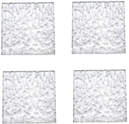 TGDGFKIAS Lastre acriliche trasparenti con texture pietra, Lastre Acriliche Con Texture Pietra Ondulata Ondulazione Trasparente Quadrata 150x150mm 3mm 5mm 8mm Confezione Da 4(3mm)