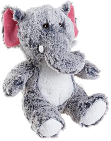 HUNTER Faro Flauschiges Hundespielzeug zum Spielen und Kuscheln Farbe Elefant, Größe 19 cm