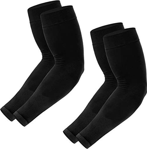 Newbyinn Arm Sleeves for Men Women, Cooling Sleeves to Cover Tattoo Arm | UV Sun Protection, Mid Compression, Tattoo Cover Up, Gaming Sleeve
