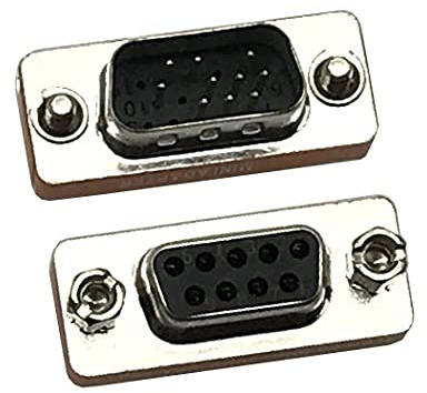 Seadream DB9 9 Pin Femmina a HD15 HDD15 15 Pin Maschio, Femmina a Maschio F/M modellato CGA/VGA Video Adapter Gender Changer Accoppiatore