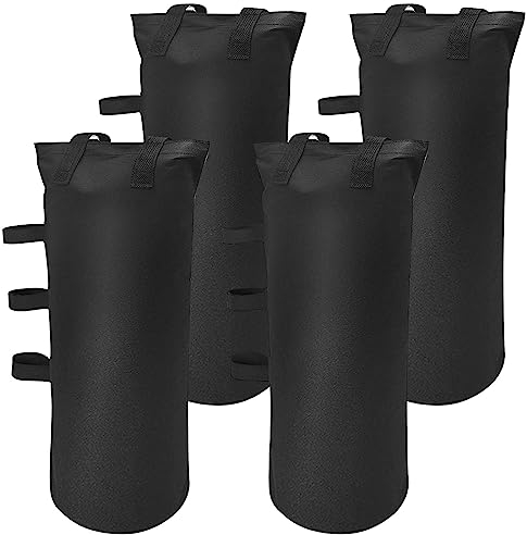 Lot de 4 Poids pour Pavillon Sacs de Sable Oxford 600D Poids de Jambes pour Tente Poids pour Tonnelle Sacs de Sable en Oxford 600D