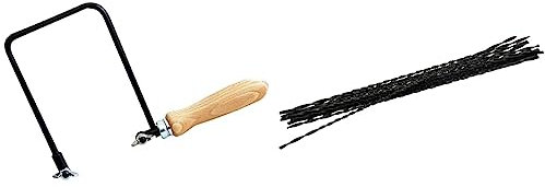 Future 102610 Arco Sierra Marquetería, 280 x 130 mm & 102715 Pelo Sierra Marquetería, Espiral 3/13 Esca, 12 unidades